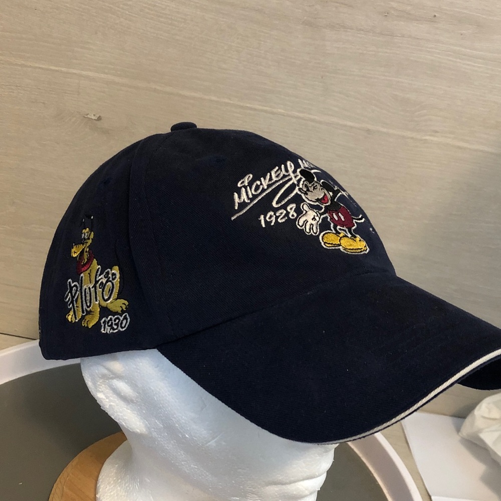 Disney Mickey Mouse Walt Disney World Blue Embroidered Hat Through The Years